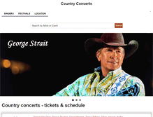 Tablet Screenshot of countryconcerts.us