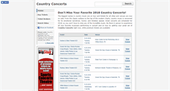 Desktop Screenshot of countryconcerts.org